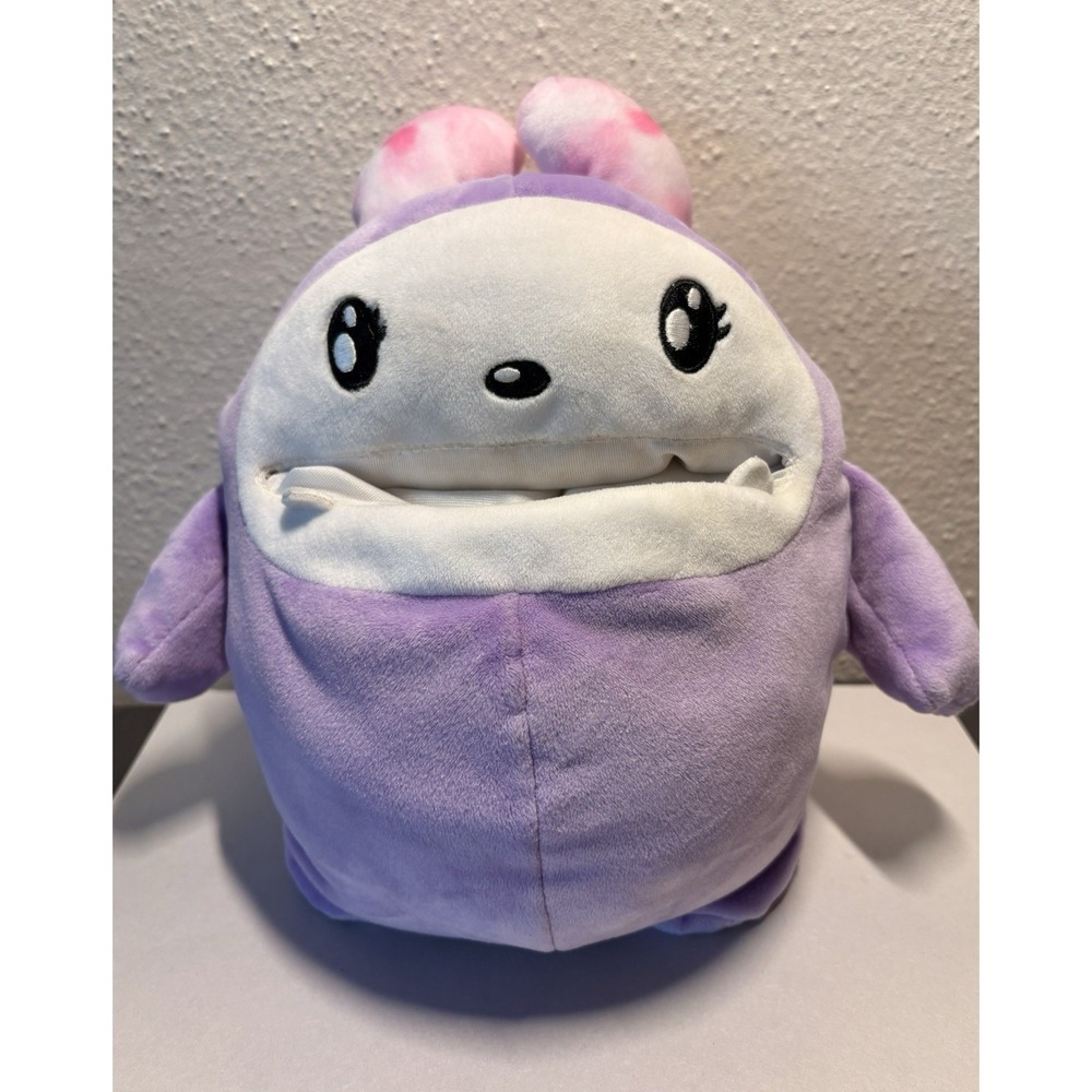 I Dig‎ Monsters Purple Monji With Open Mouth Pocket 10" Plush By Moose Toys